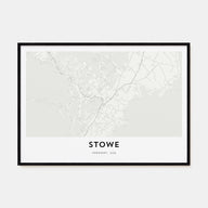 Stowe Map Landscape Poster