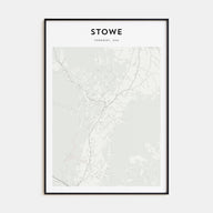 Stowe Map Portrait Poster