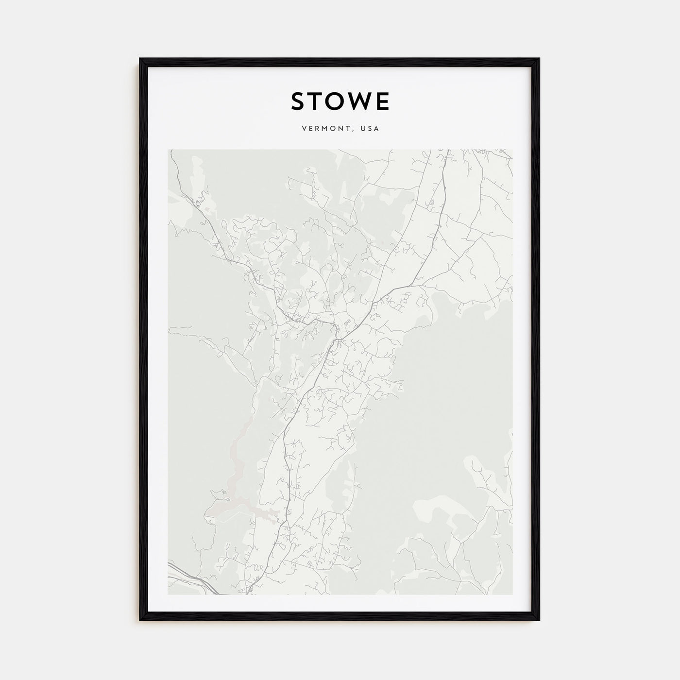 Stowe Map Portrait Poster