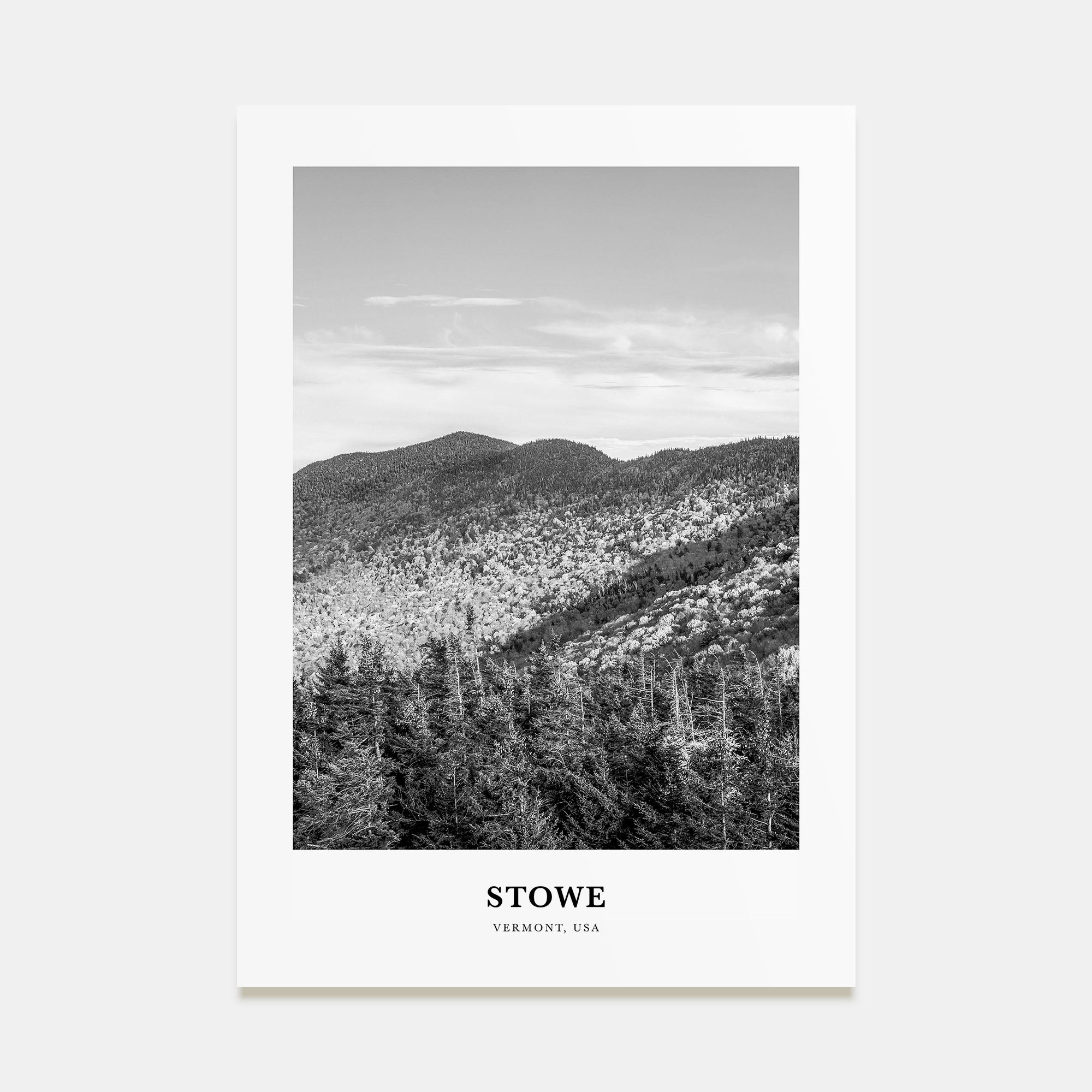 Stowe Portrait B&W Poster