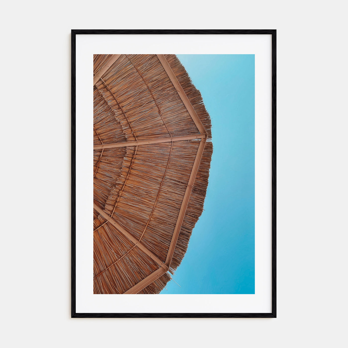 Straw Umbrella Photo Color Poster