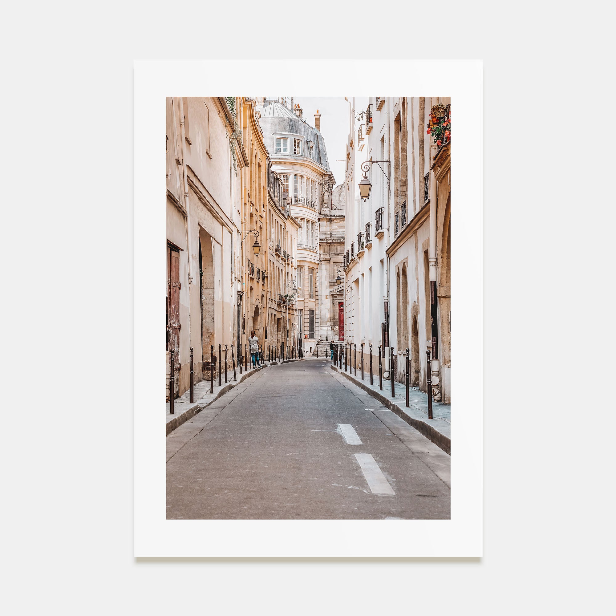 Streets of Paris Photo Color Poster