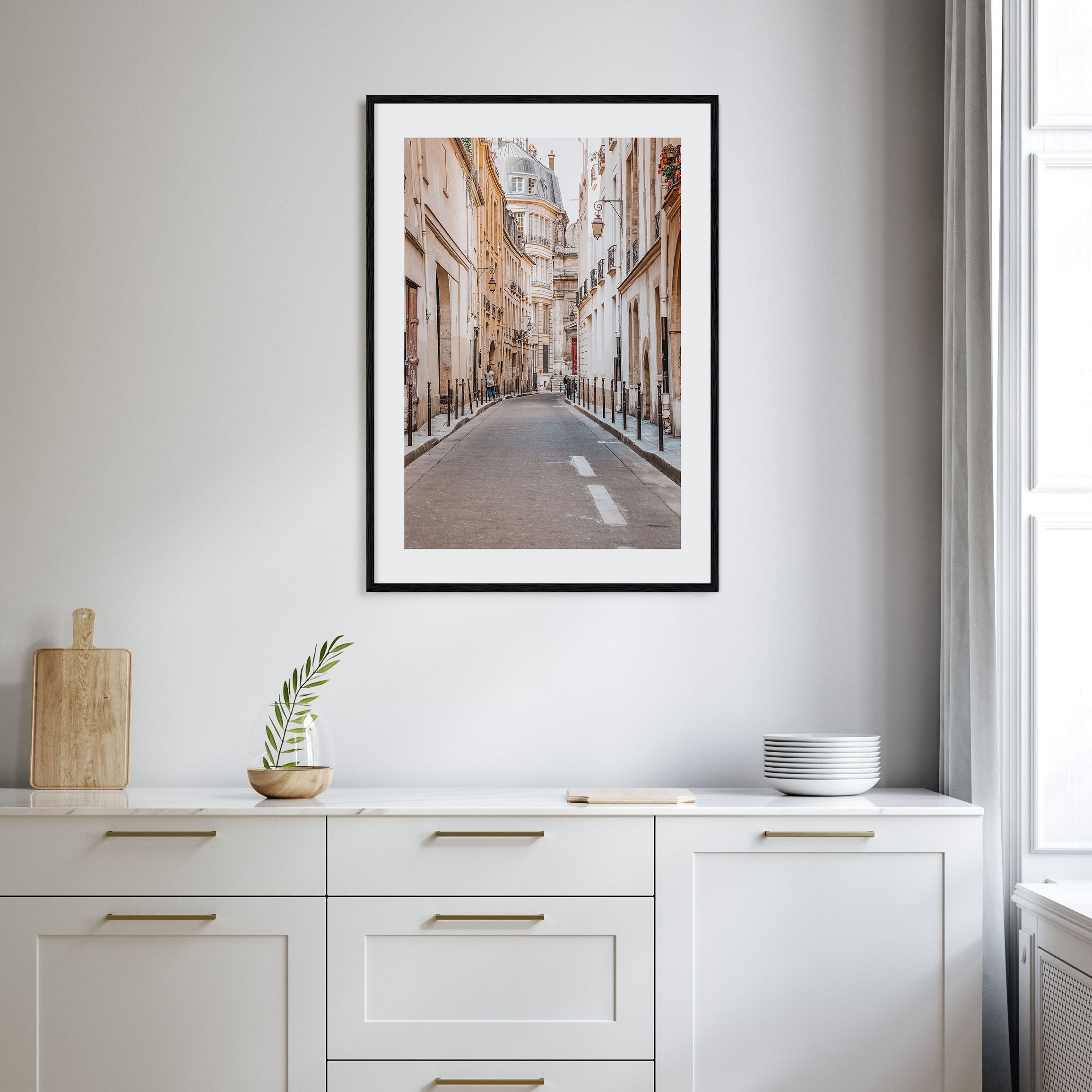 Streets of Paris Photo Color Poster