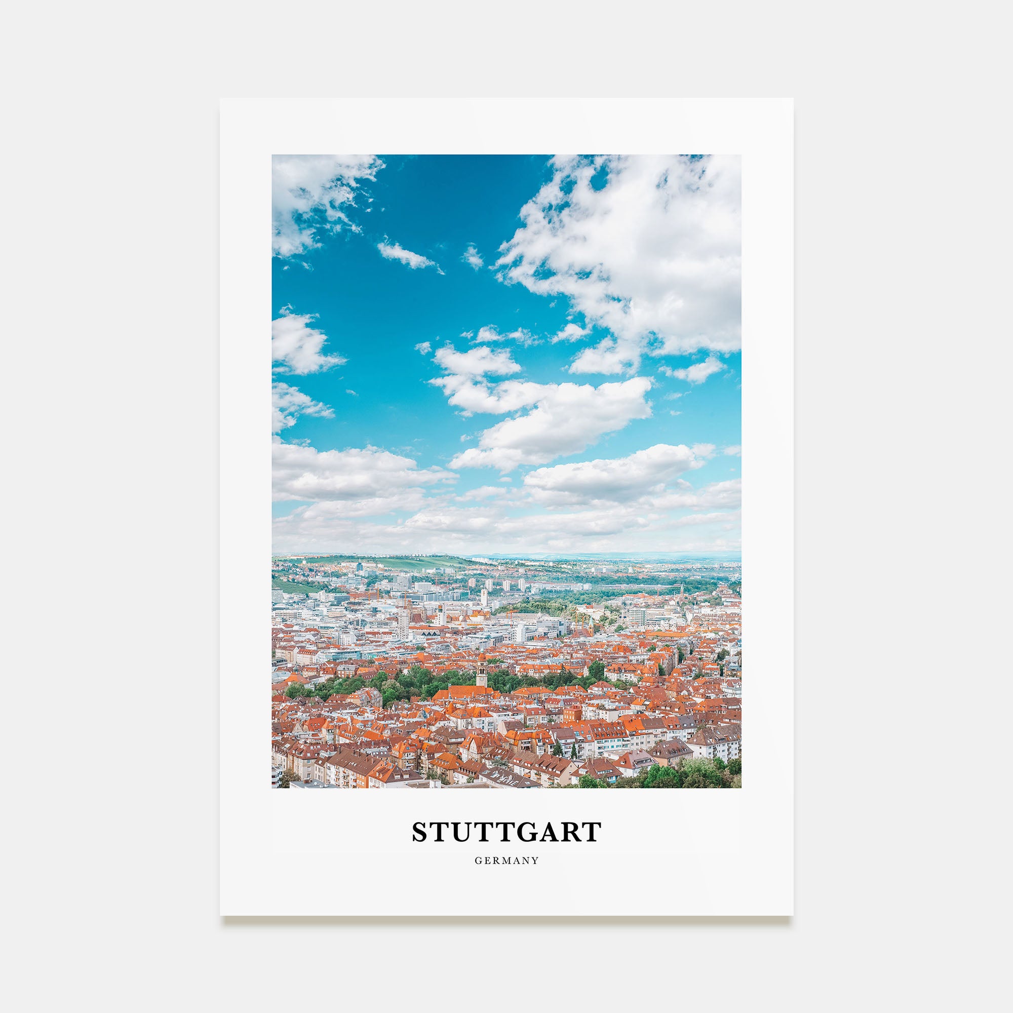 Stuttgart Portrait Color Poster