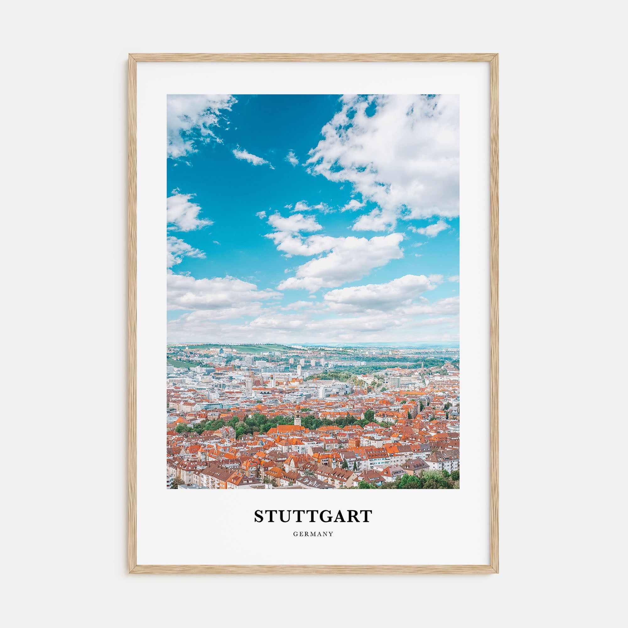 Stuttgart Portrait Color Poster