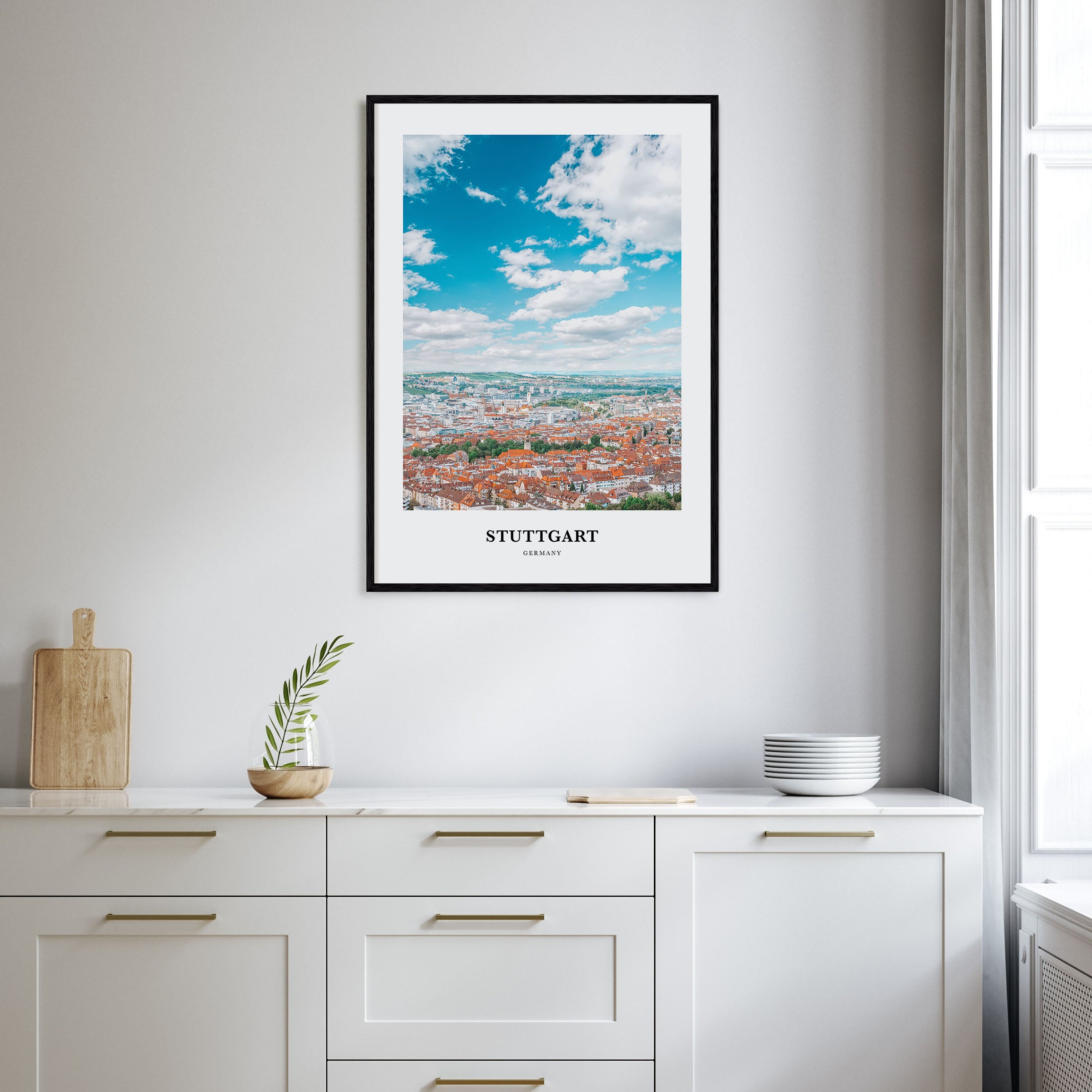 Stuttgart Portrait Color Poster