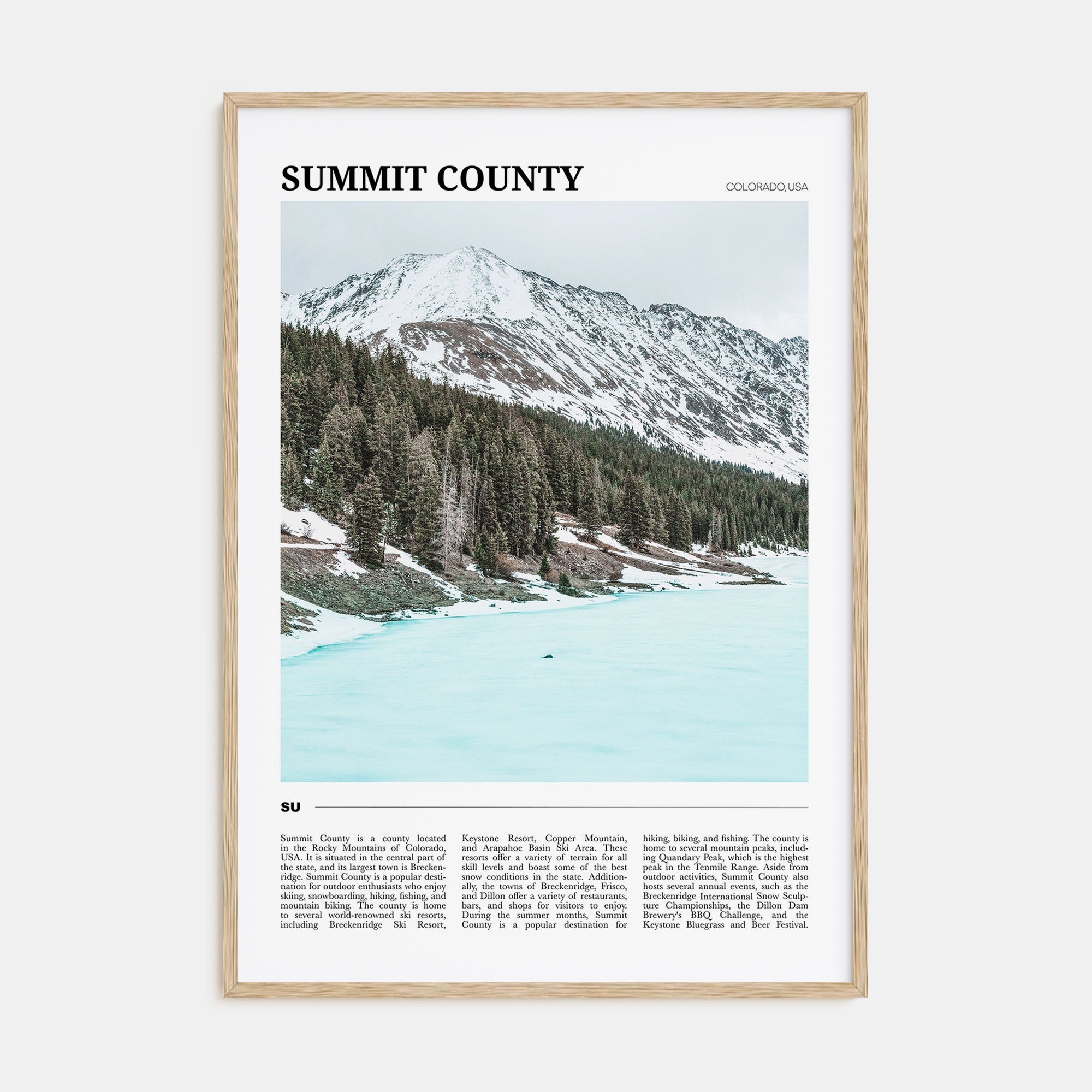 Summit County Travel Color Poster