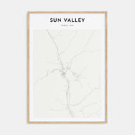 Sun Valley Map Portrait Poster