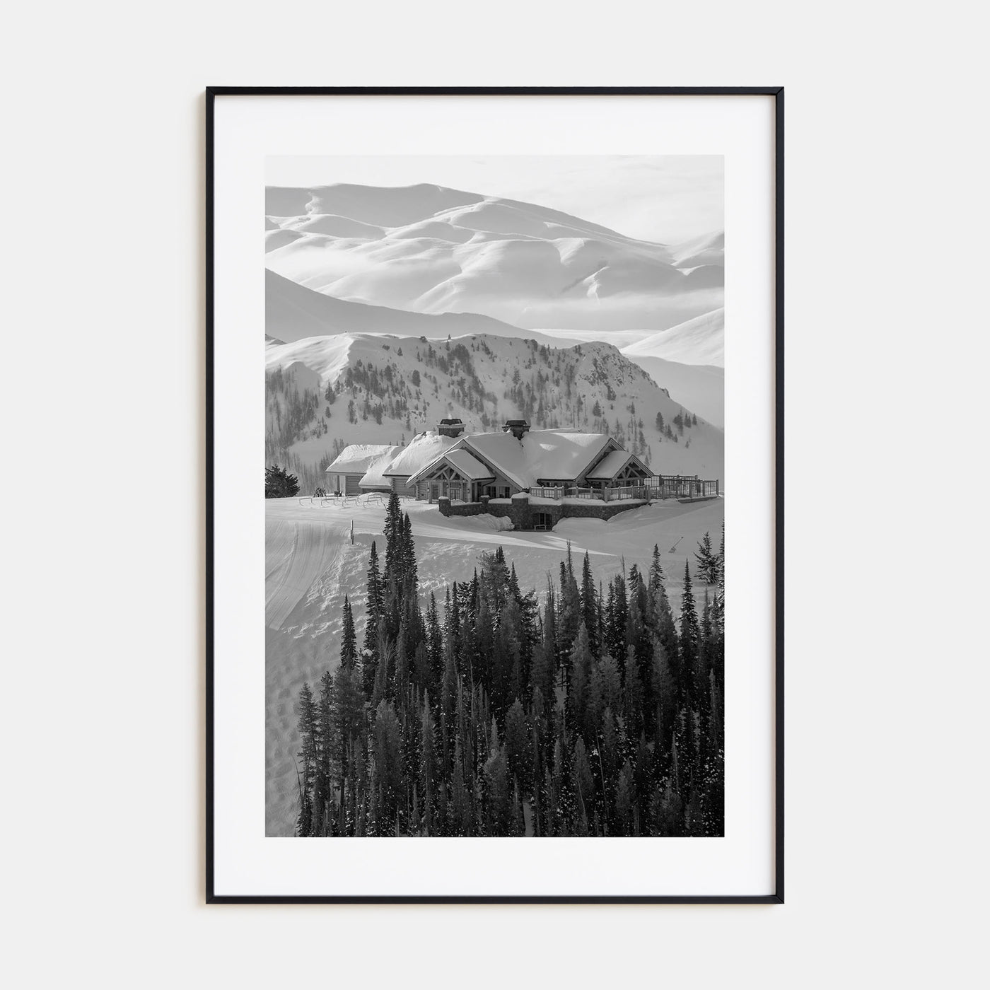 Sun Valley Photo B&W Poster