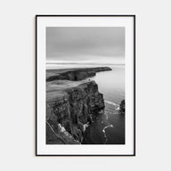 Sunset Cliffs Photo B&W Poster