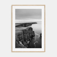 Sunset Cliffs Photo B&W Poster