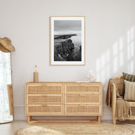 Sunset Cliffs Photo B&W Poster