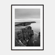 Sunset Cliffs Photo B&W Poster