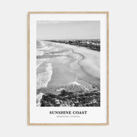 Sunshine Coast Portrait B&W Poster