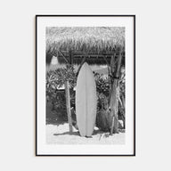 Surfboard Photo B&W No 1 Poster