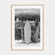 Surfboard Photo B&W No 1 Poster