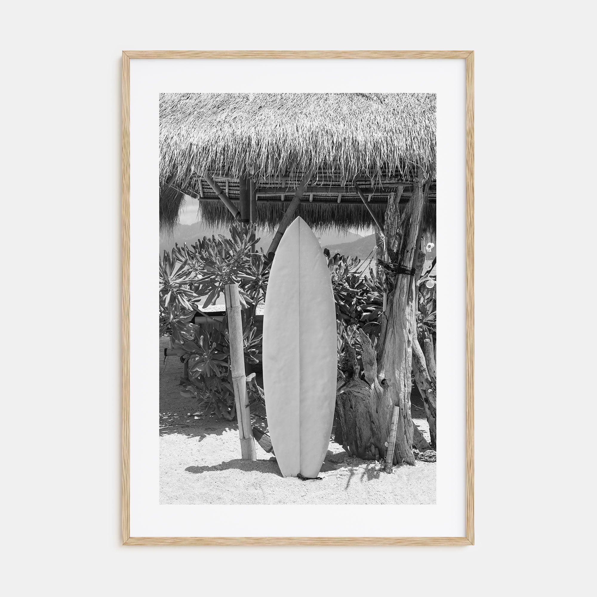Surfboard Photo B&W No 1 Poster