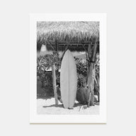 Surfboard Photo B&W No 1 Poster