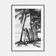 Surfboard Photo B&W No 2 Poster