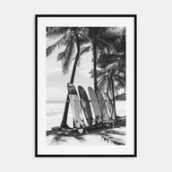 Surfboard Photo B&W No 2 Poster