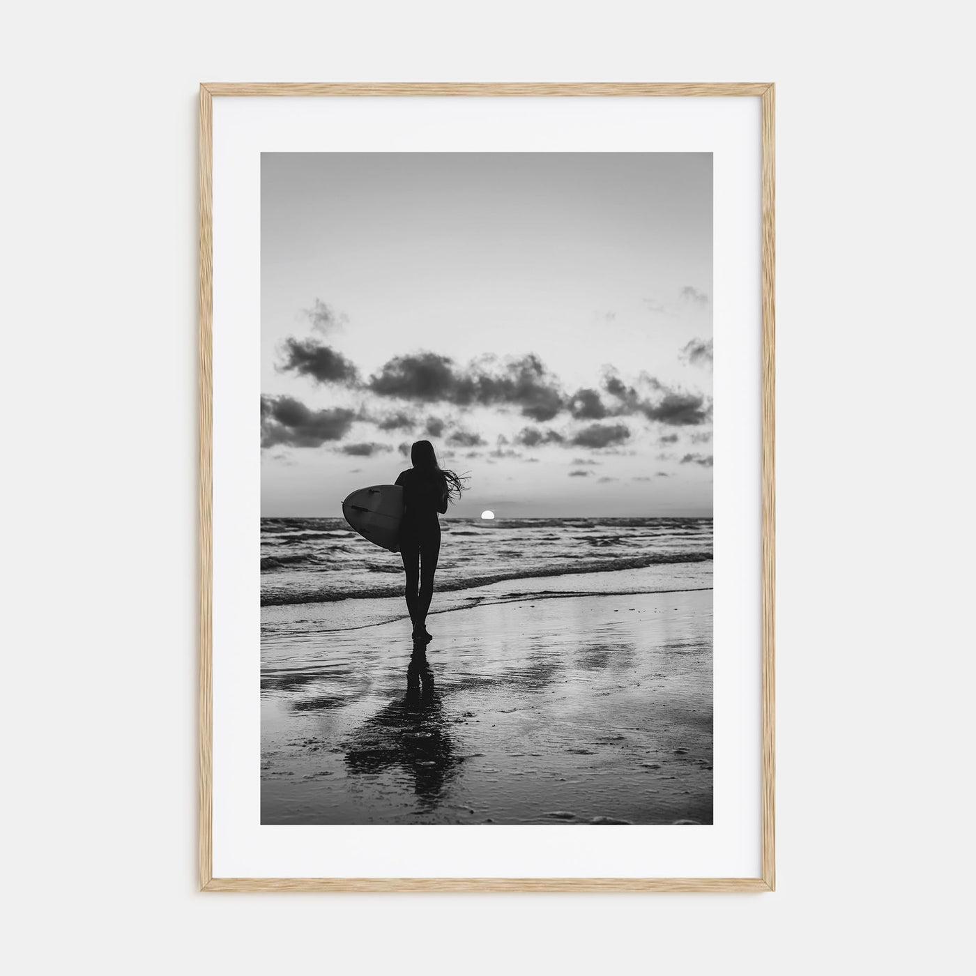 Surfer Photo B&W No 4 Poster