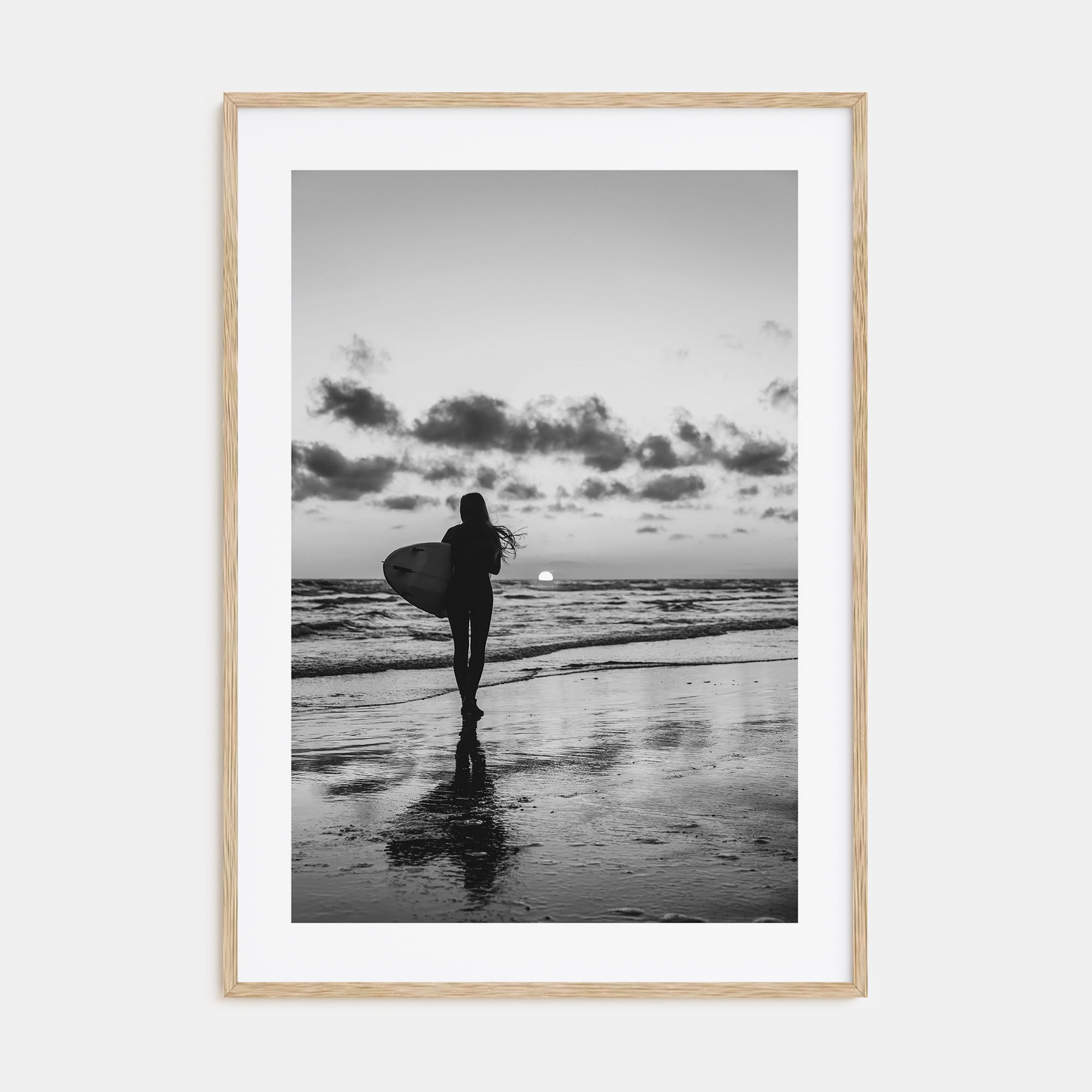 Surfer Photo B&W No 4 Poster