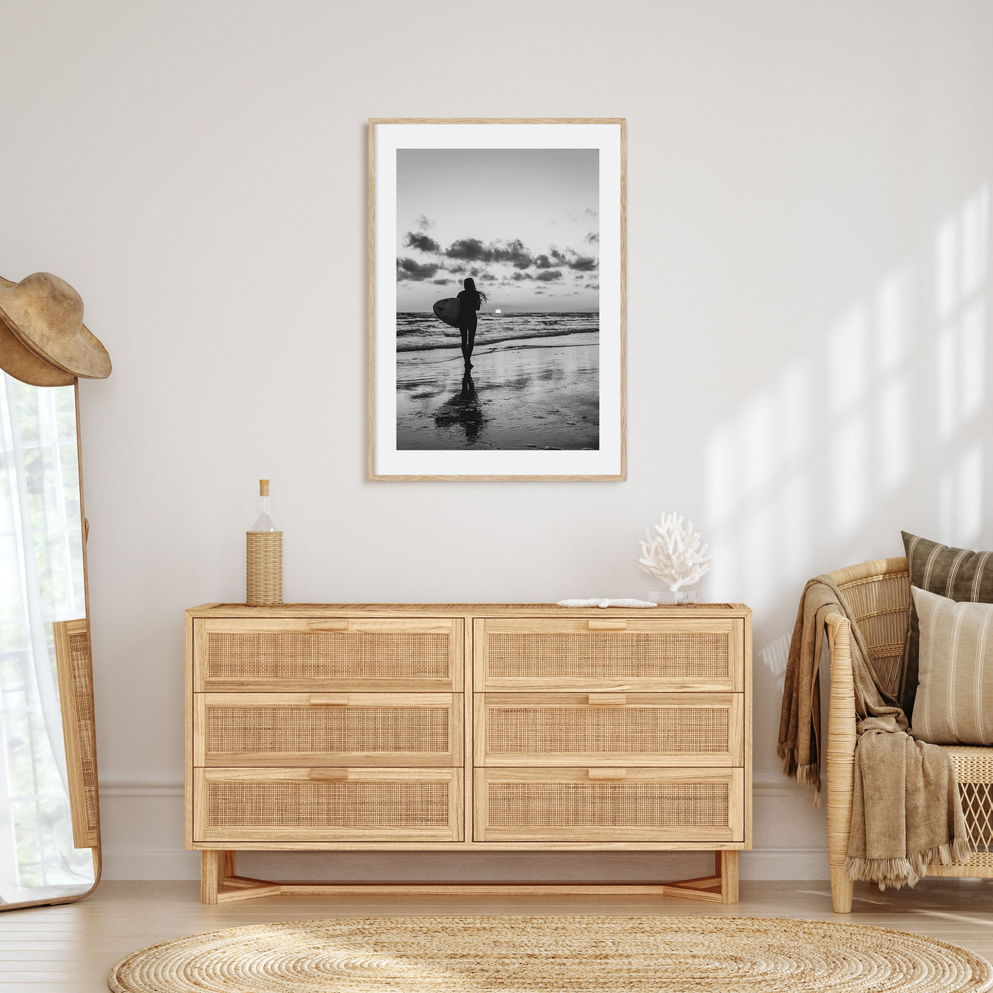 Surfer Photo B&W No 4 Poster