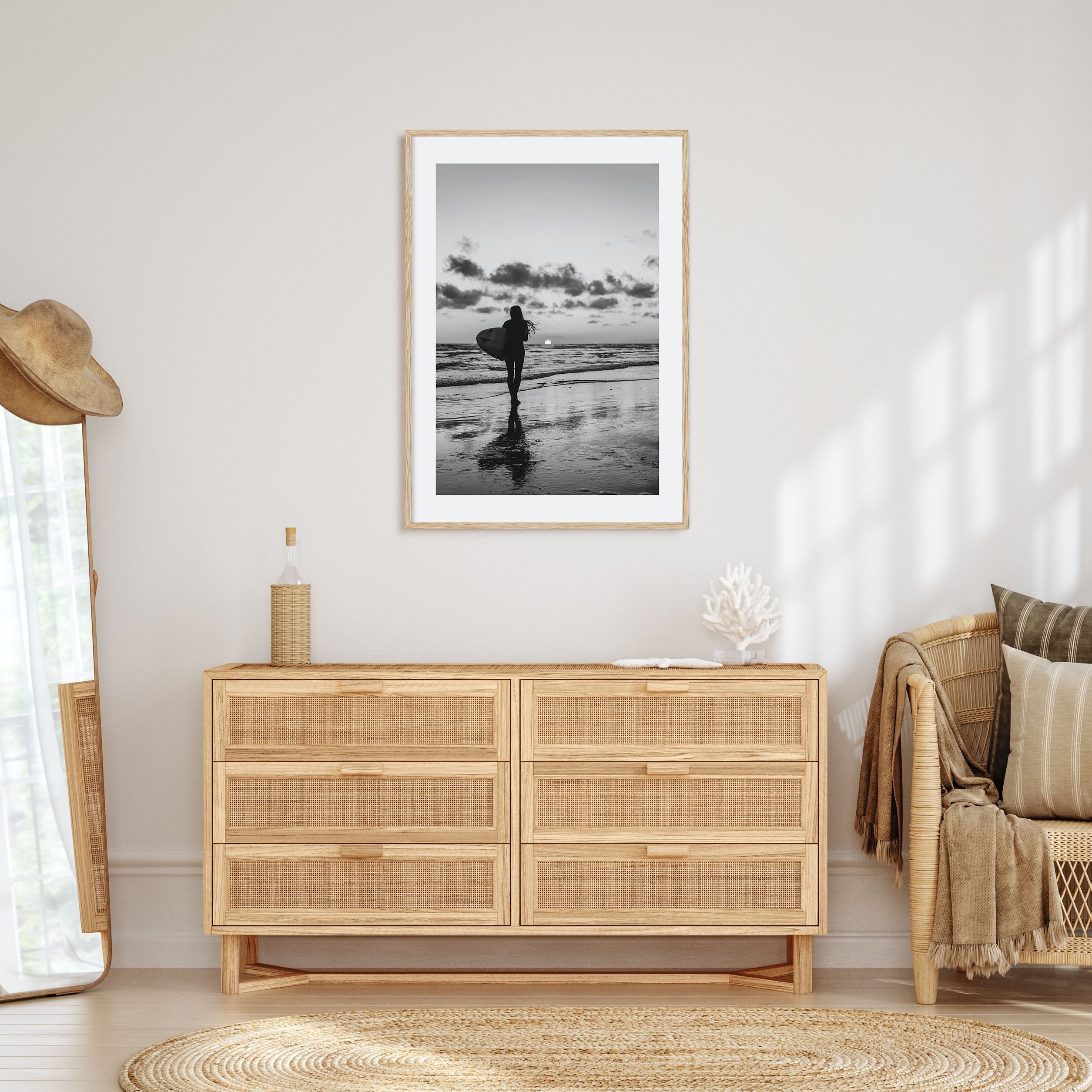 Surfer Photo B&W No 4 Poster