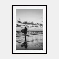 Surfer Photo B&W No 4 Poster