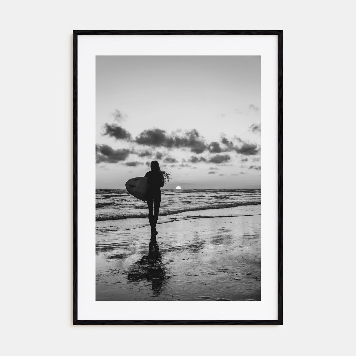 Surfer Photo B&W No 4 Poster
