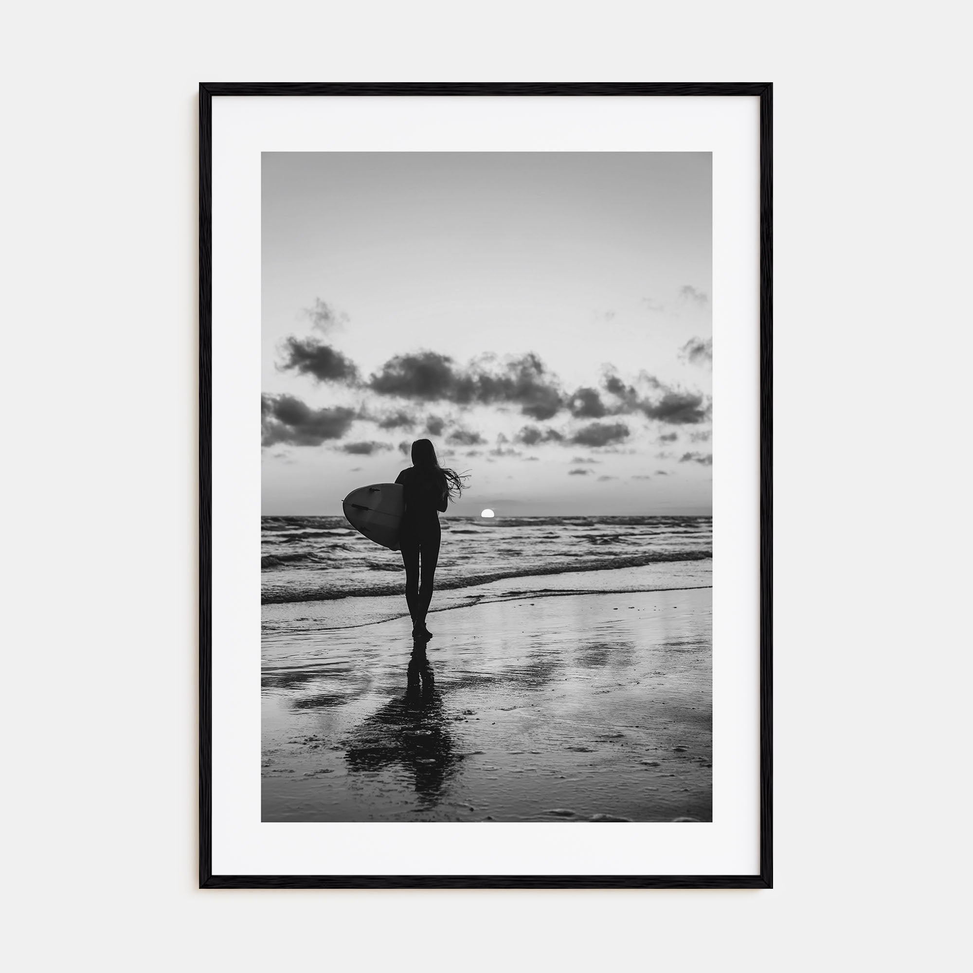 Surfer Photo B&W No 4 Poster