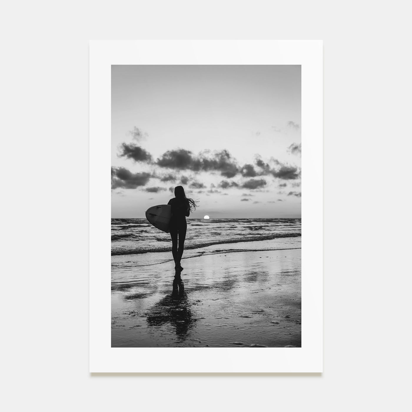 Surfer Photo B&W No 4 Poster