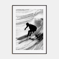 Surfer Photo B&W No 5 Poster