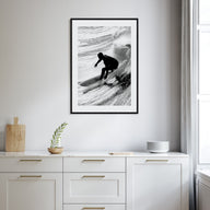 Surfer Photo B&W No 5 Poster