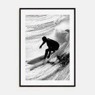 Surfer Photo B&W No 5 Poster