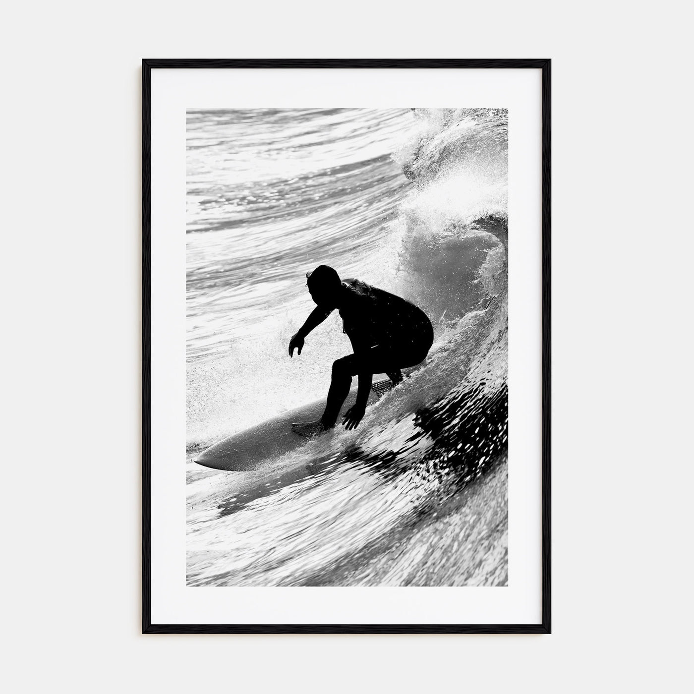 Surfer Photo B&W No 5 Poster