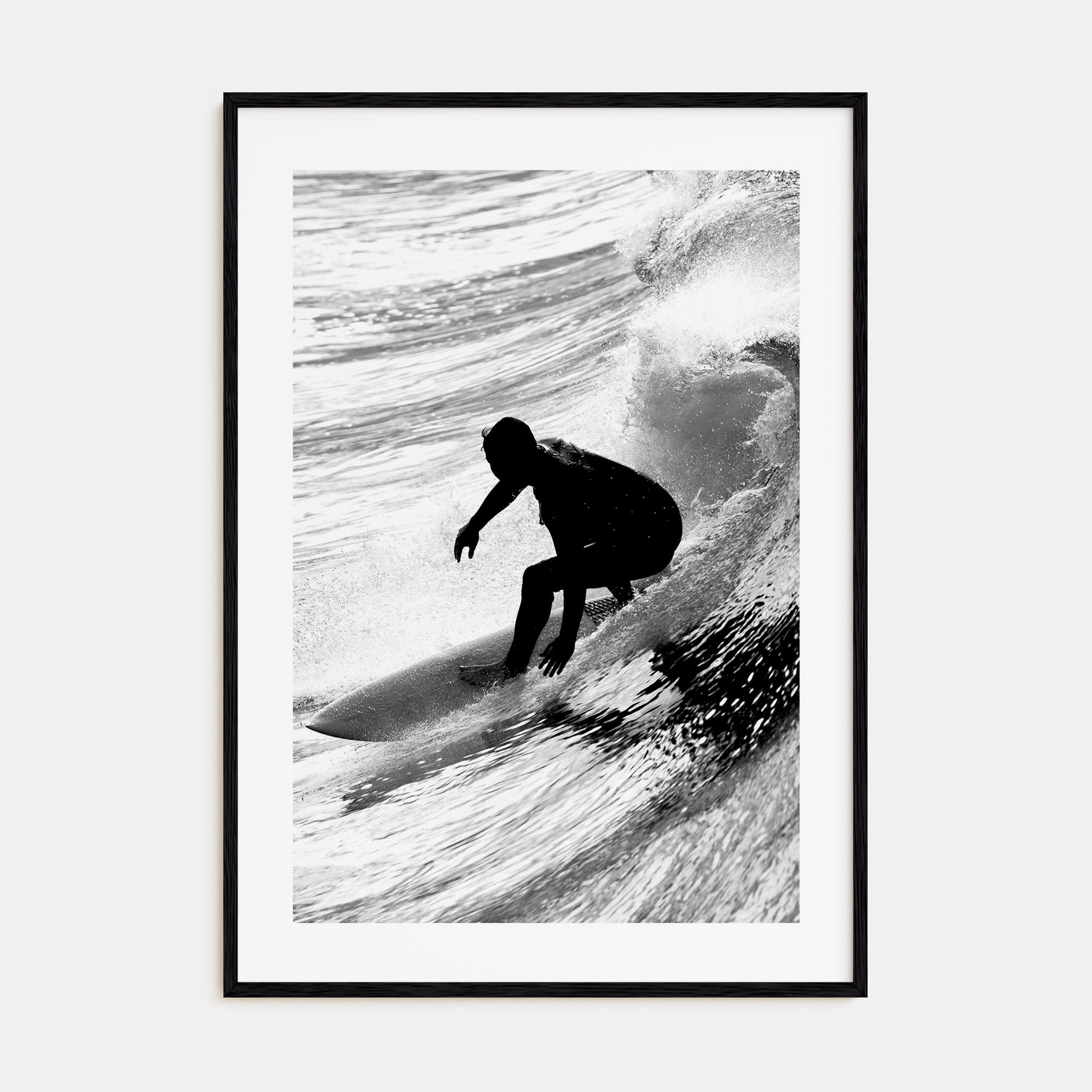Surfer Photo B&W No 5 Poster
