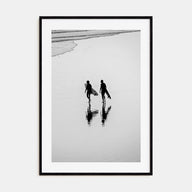 Surfer Photo B&W No 6 Poster