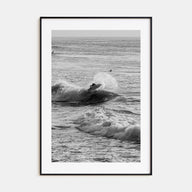 Surfing Photo B&W No 3 Poster