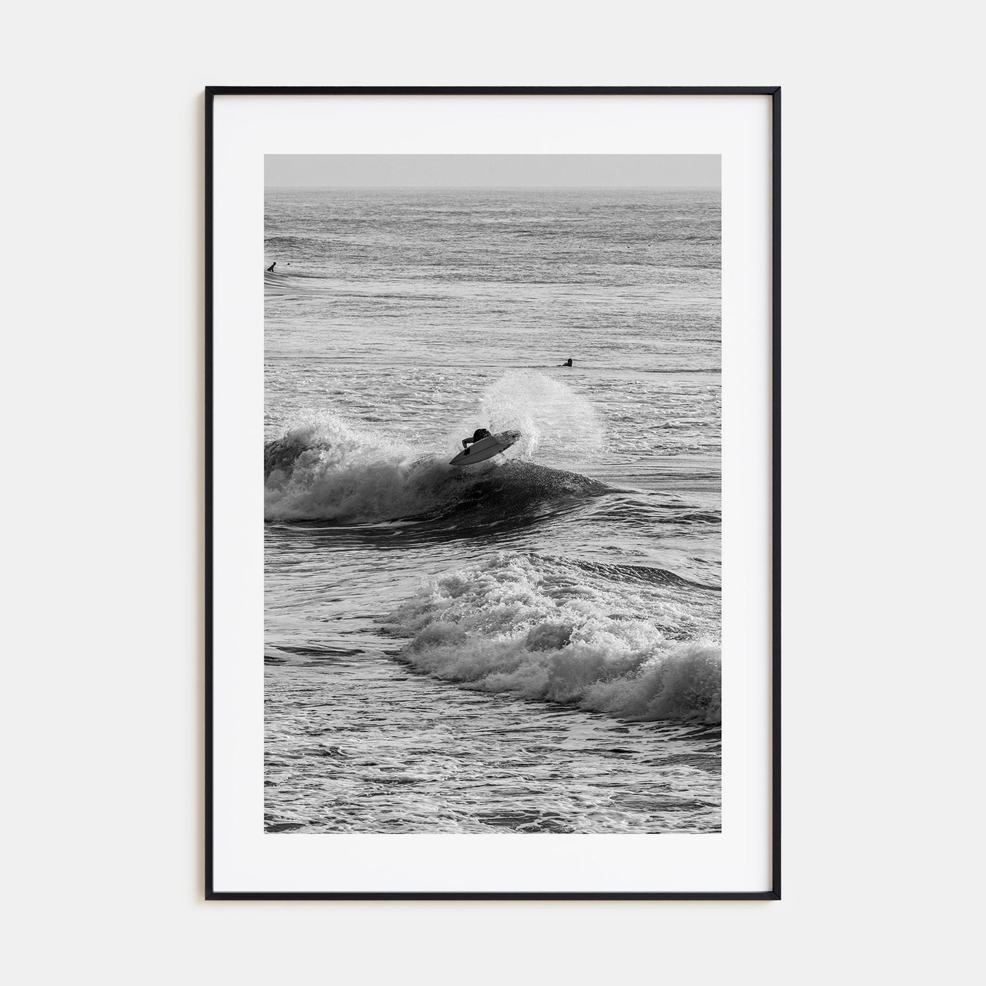 Surfing Photo B&W No 3 Poster