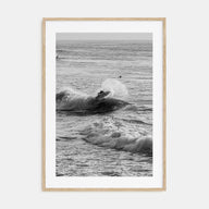 Surfing Photo B&W No 3 Poster