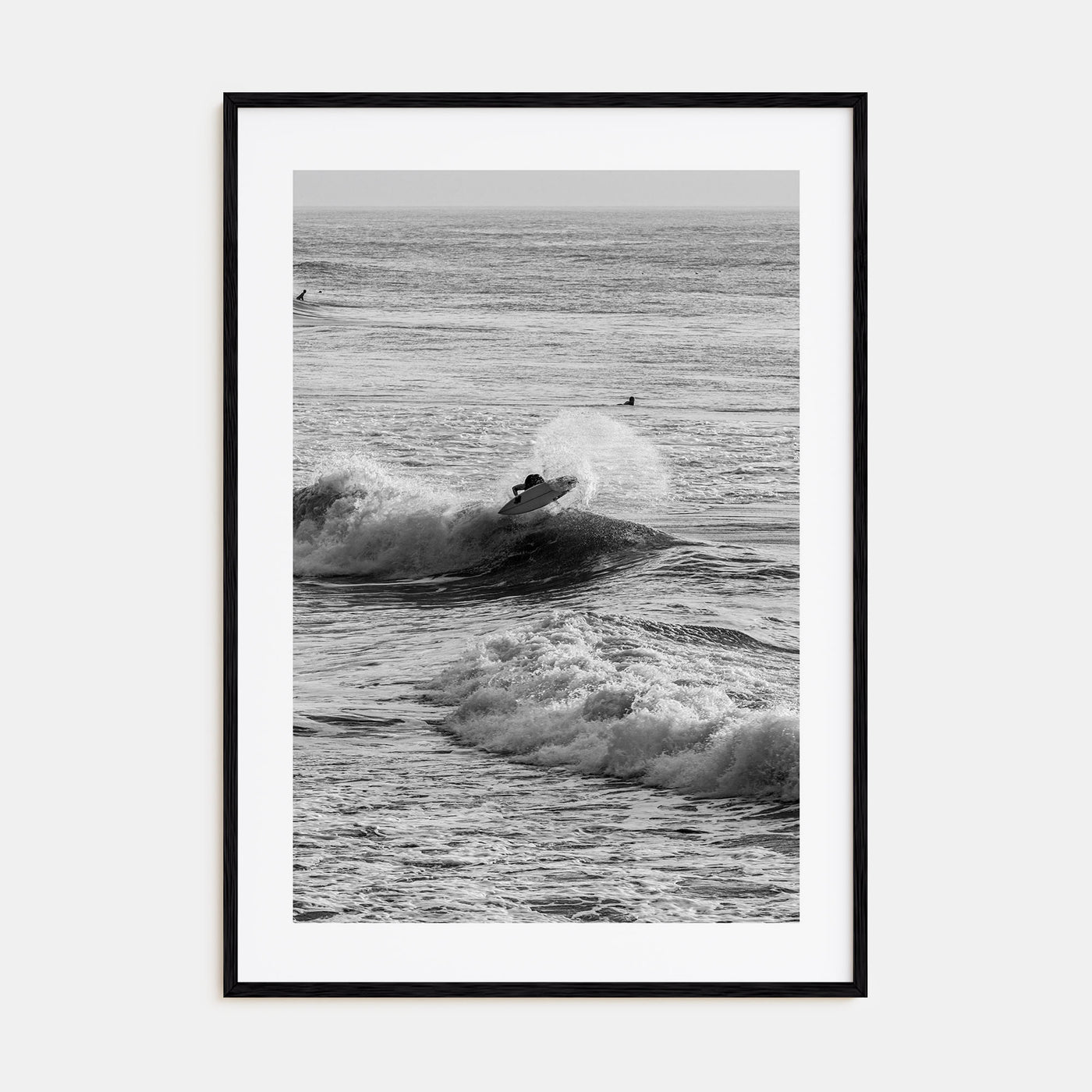 Surfing Photo B&W No 3 Poster