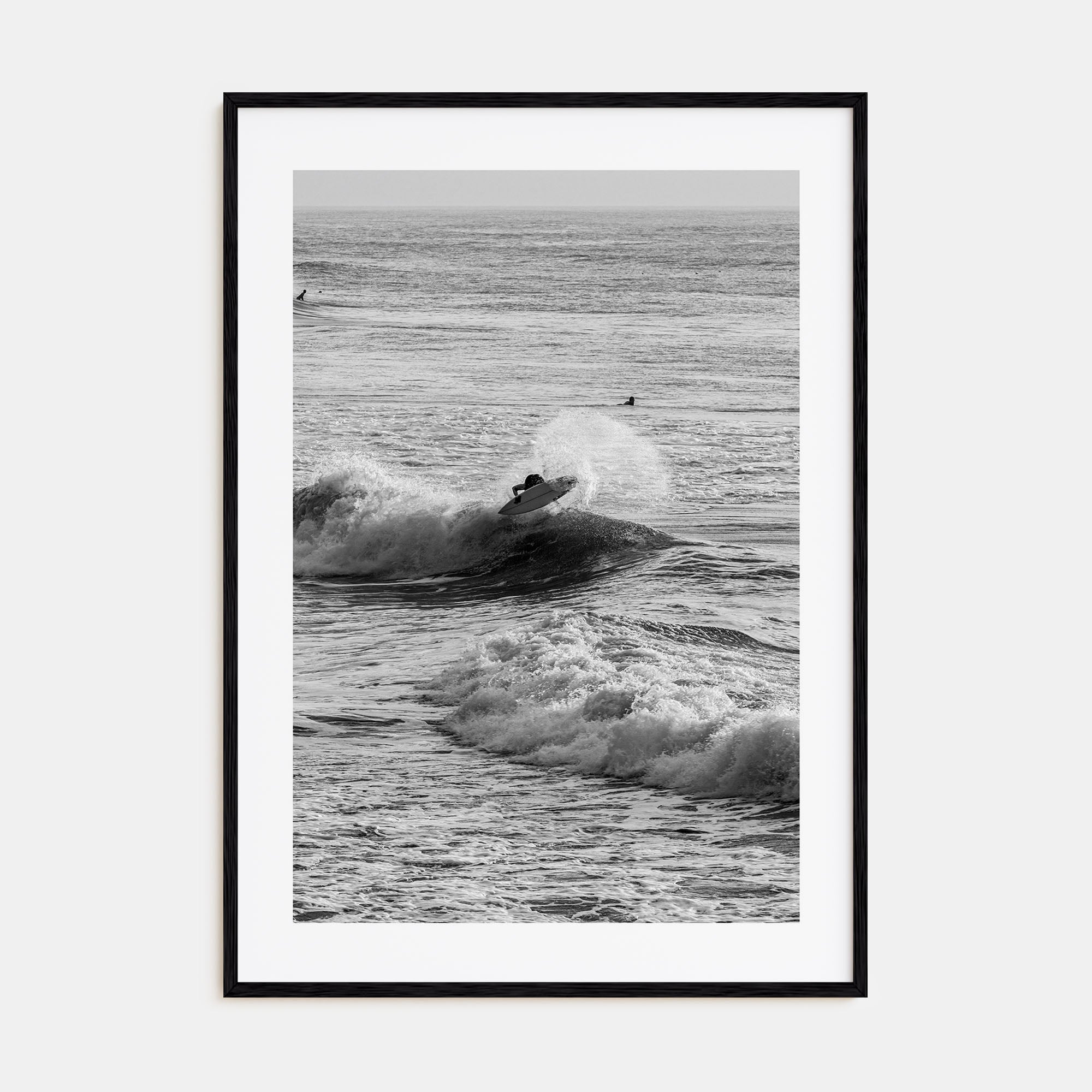 Surfing Photo B&W No 3 Poster