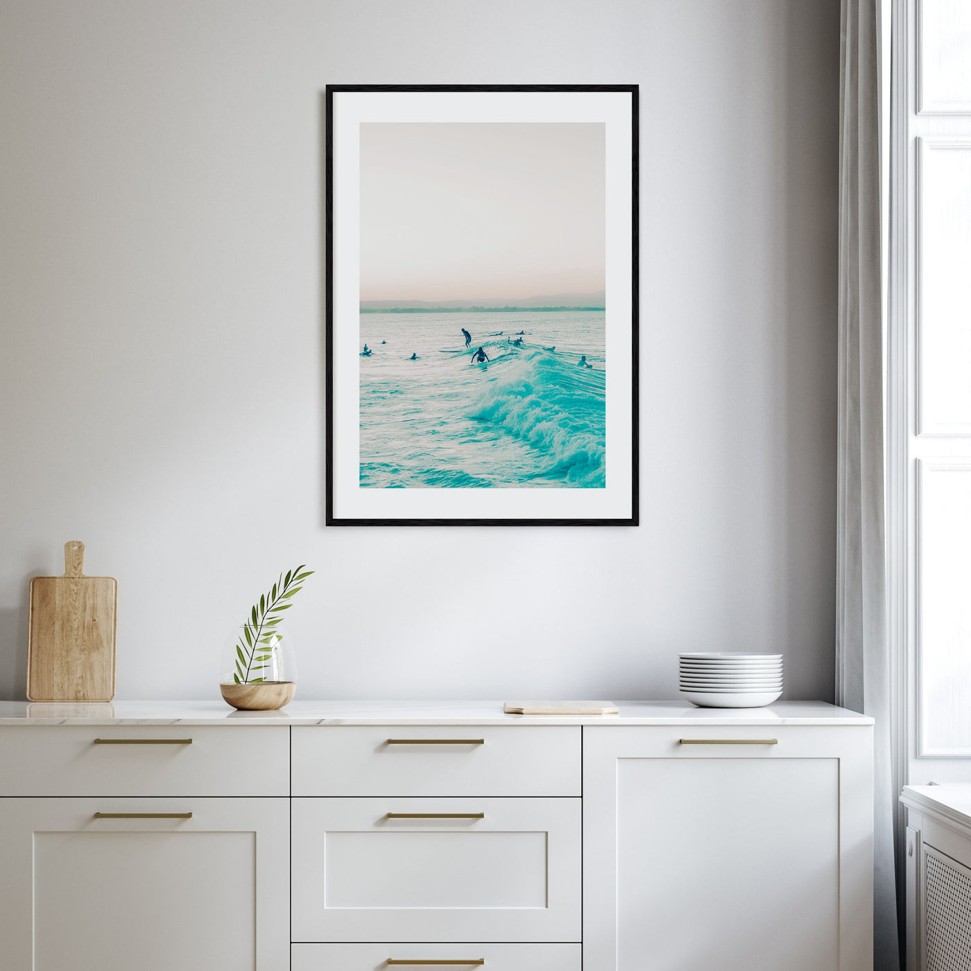 Surfing Photo Color No 5 Poster