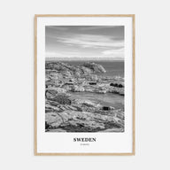 Sweden Portrait B&W Poster