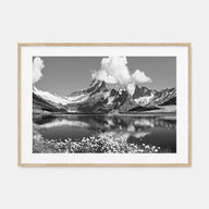 Switzerland Landscape B&W Poster