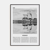 Sydney Travel B&W No 1 Poster