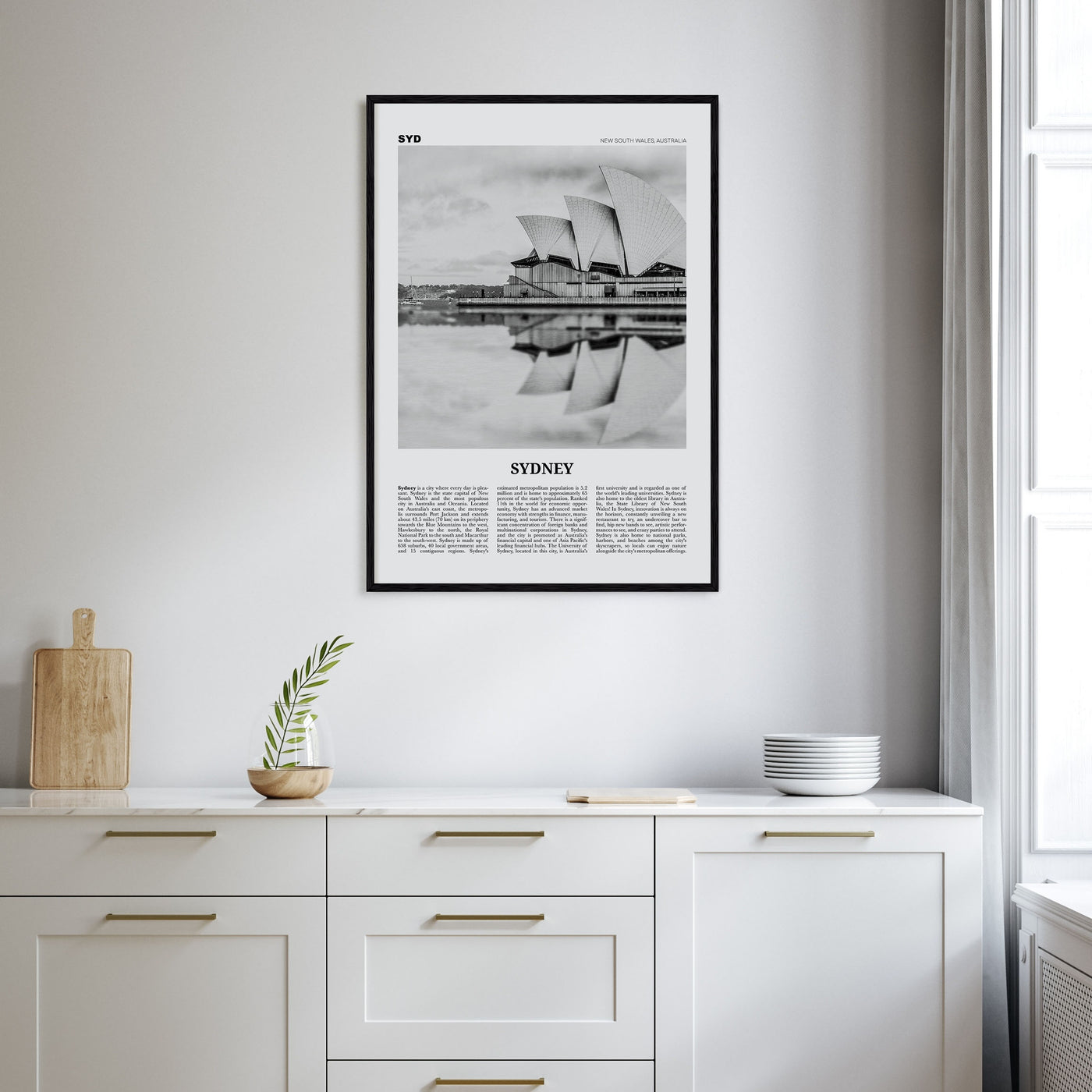 Sydney Travel B&W No 1 Poster