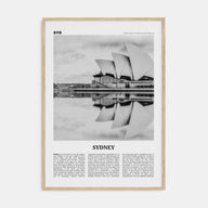 Sydney Travel B&W No 1 Poster