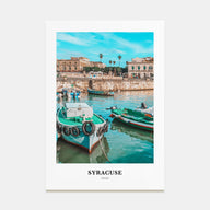 Syracuse, Italy Portrait Color Poster